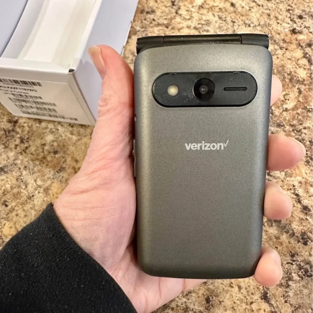 Gray Flip Phone